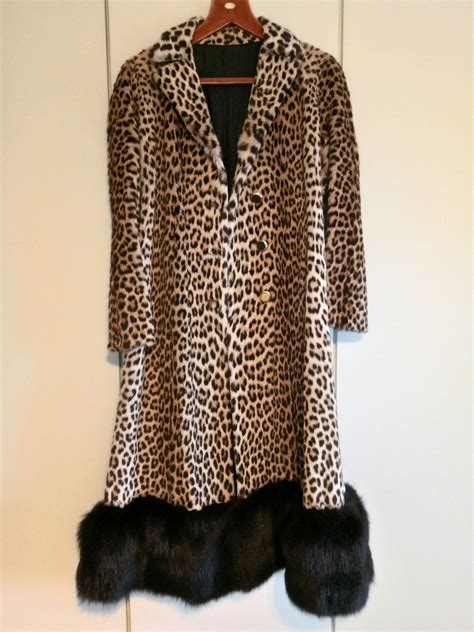 leopard fur coat long|vintage real leopard fur coat.